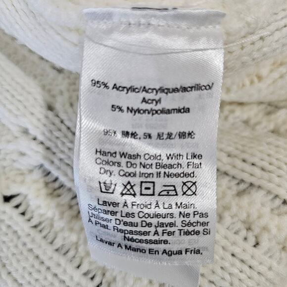 DKNY Jeans Crew Neck Knit Sweater Ivory Size XL - Picture 4 of 6